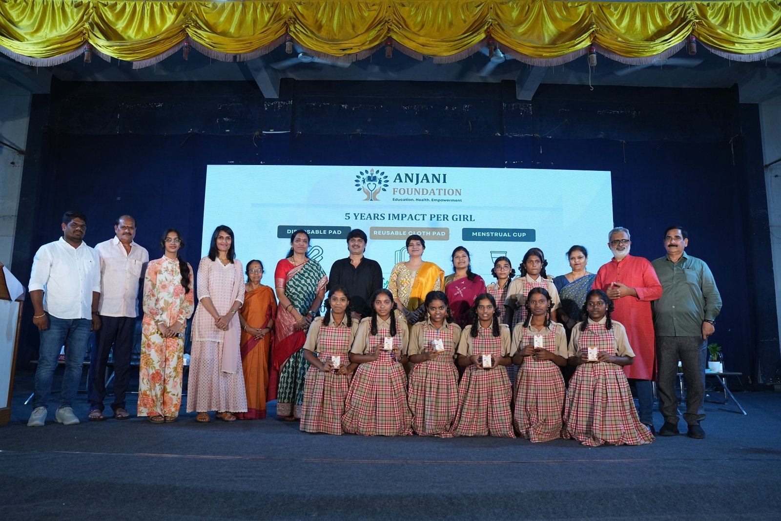 Inauguration of Anjani Foundation and Menstrual Awareness Session to 300 Girl Students